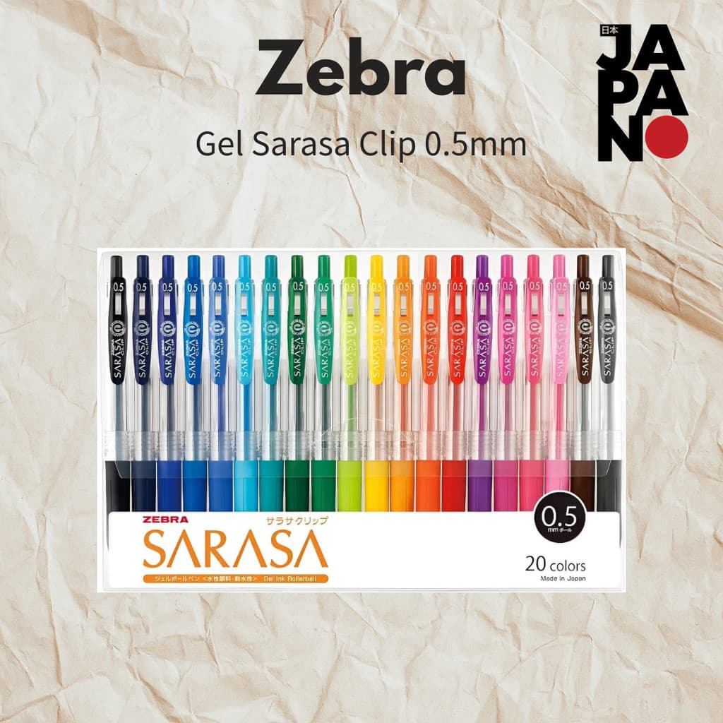 Zebra - Gel Ballpoint Pen Sarasa Clip 0.5mm 20 Colors / Pen