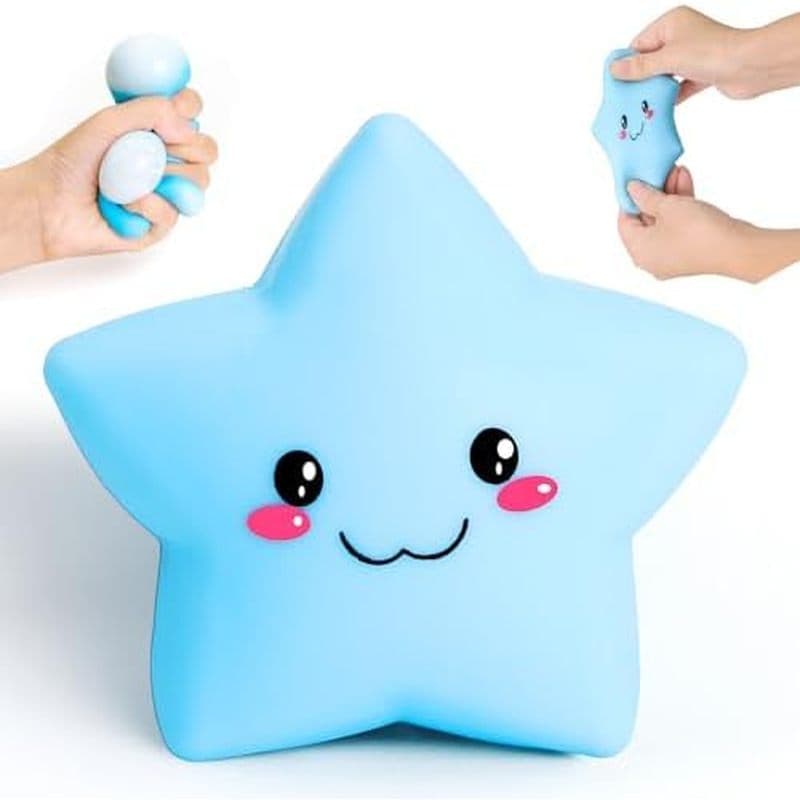 Bolas Squishy Star Stress Para Adultos E Crianças , Brinquedos Fidget Sensoriais Fofos Alívio Do Estresse Autismo Tdah ,