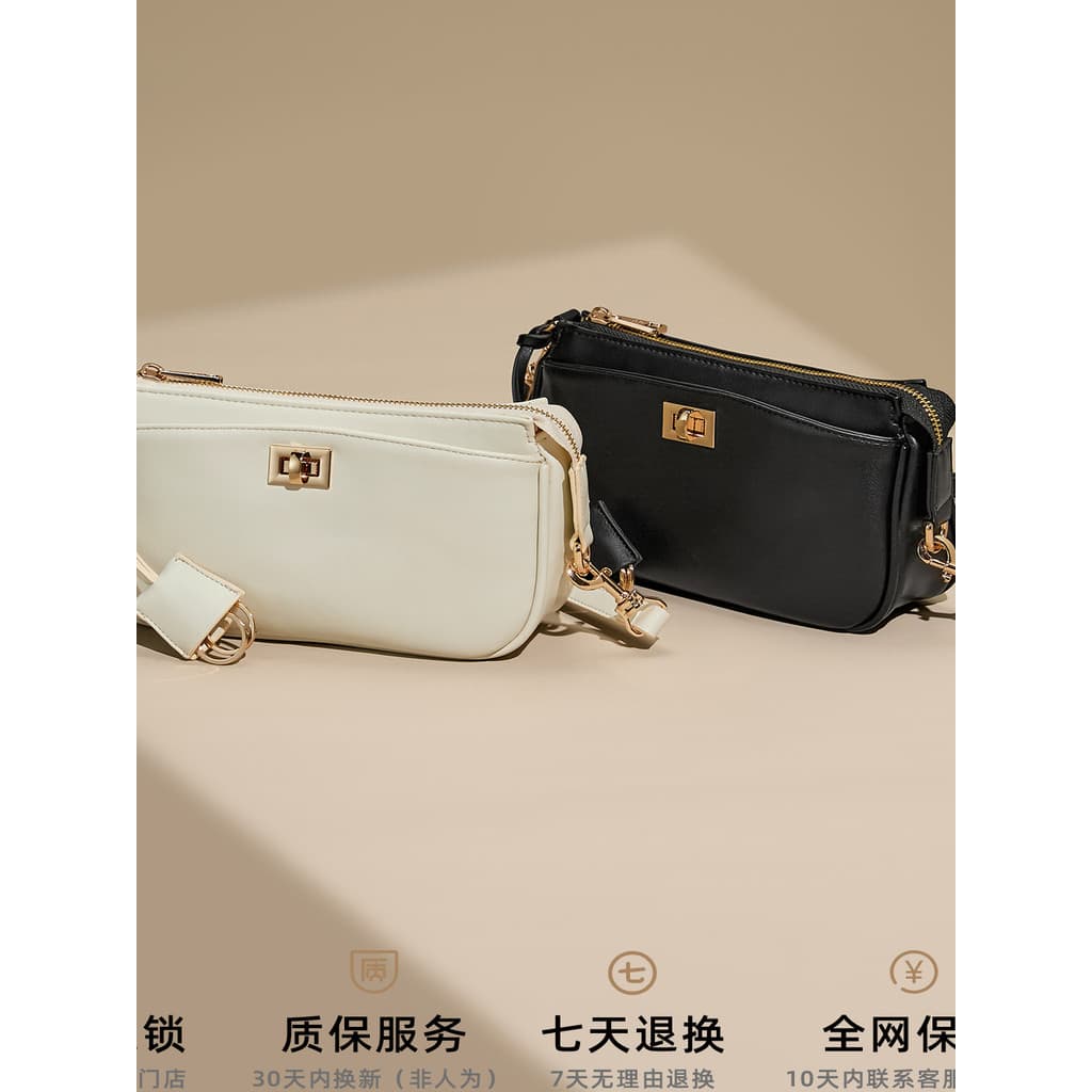 Zhuosini 2025 novo estilo elegante All-Match bolsa mensageiro de um ombro feminina High-End nicho Design Handba