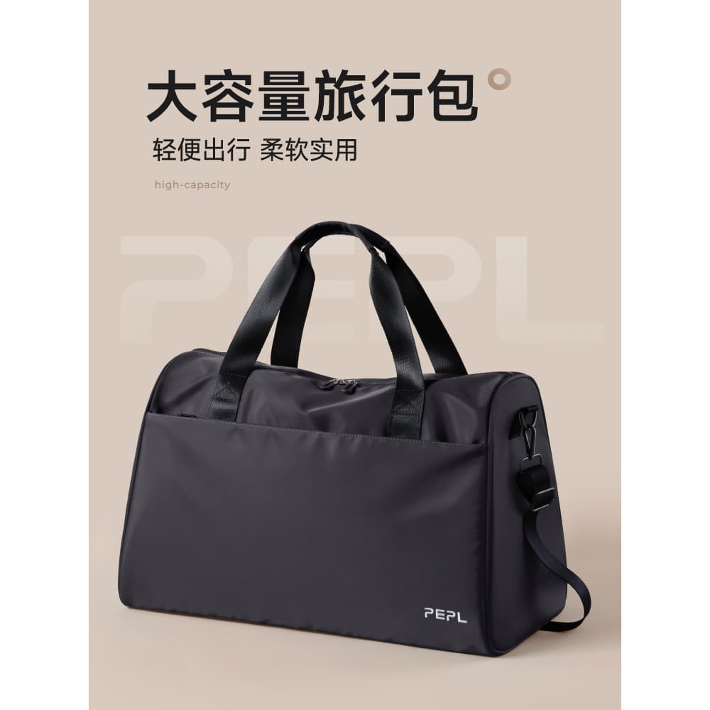 Bolsa de viagem de curta distância masculina de grande capacidade bolsa de bagagem de mão leve bolsa de ginástica de via