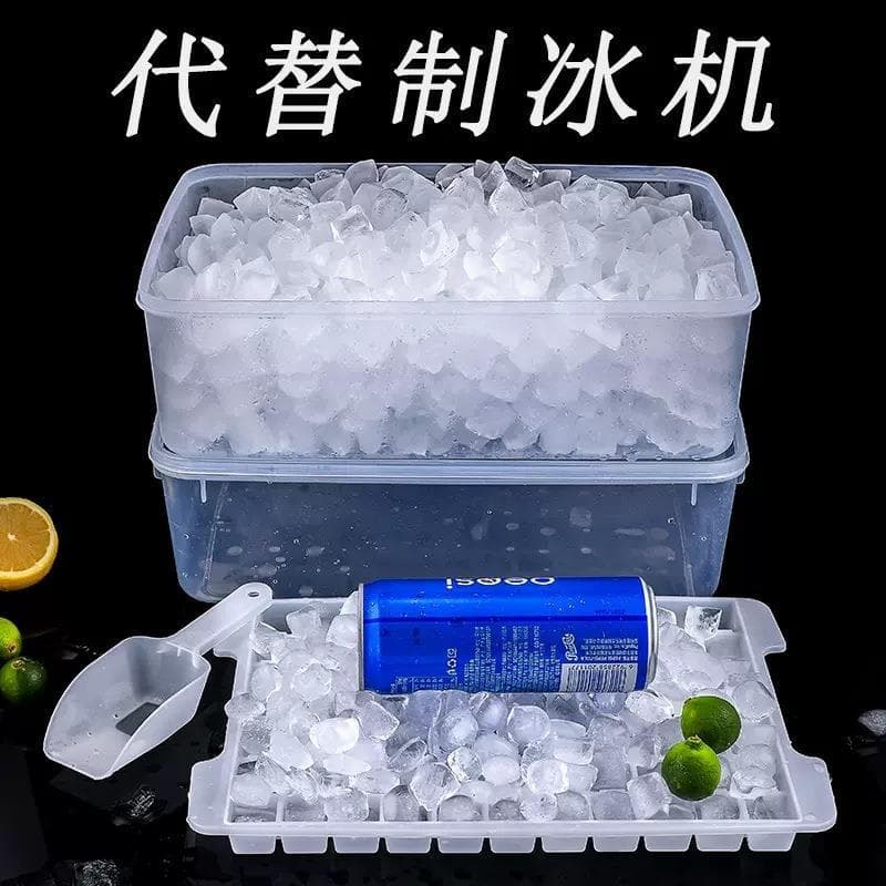 Molde de cubo de gelo congelado comercial bandeja de gelo de grande capacidade armazenamento de gelo geladeira caixa de