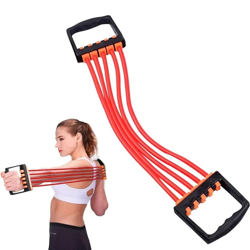 Elastico Extensor Exercicio 5 Niveis Pegada Anatomica Cross Academia Alongamento Ginastica Exercicio Peitoral
