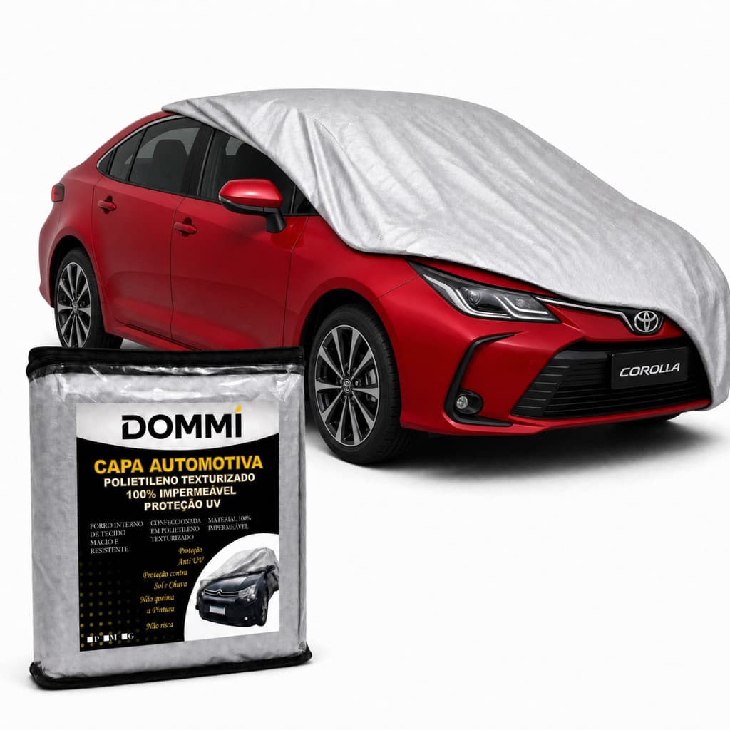 Capa Cobrir Carro Toyota Corolla Forrada Impermeável Protege Sol Chuva Poeira Anti-UV