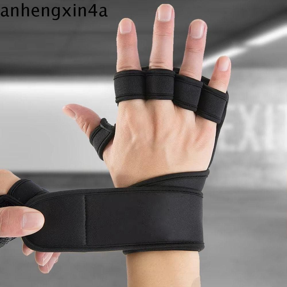 ANHENGXIN 1 Par De Almofadas Protetoras De Palma Fitness , Luvas Antiderrapantes Resistentes Ao Desgaste , Macias