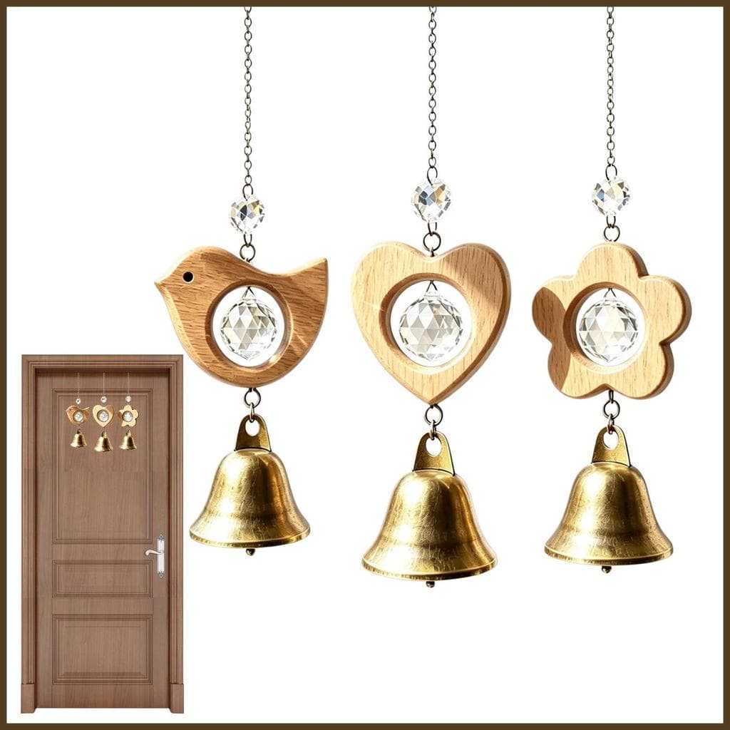 Pássaro Vento Carrilhão Pingente Decoração 3 Peças De Com Cristal Sun Catcher Para Janela Porta Árvore Ramo shopidaebr s