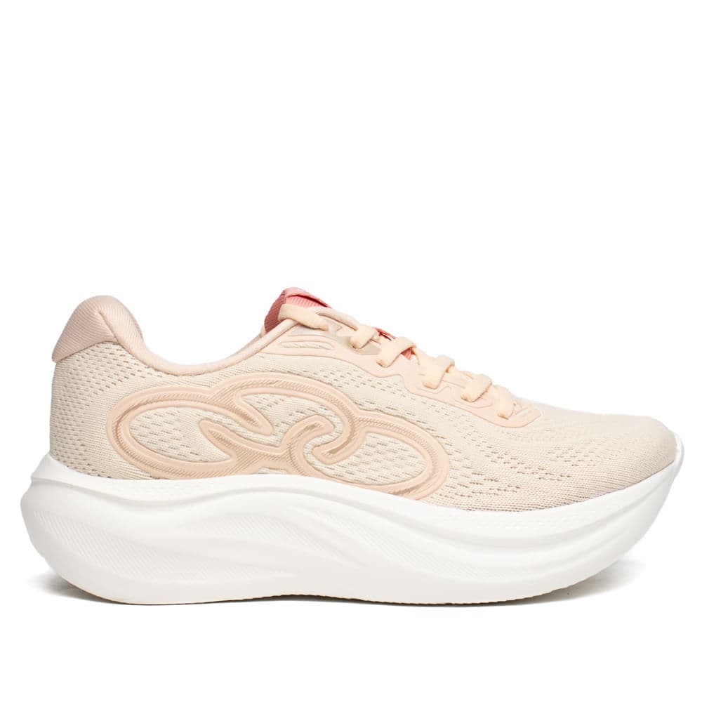 Tênis Feminino Olympikus Rush Hypersox Eleva+ Bege/Salmão