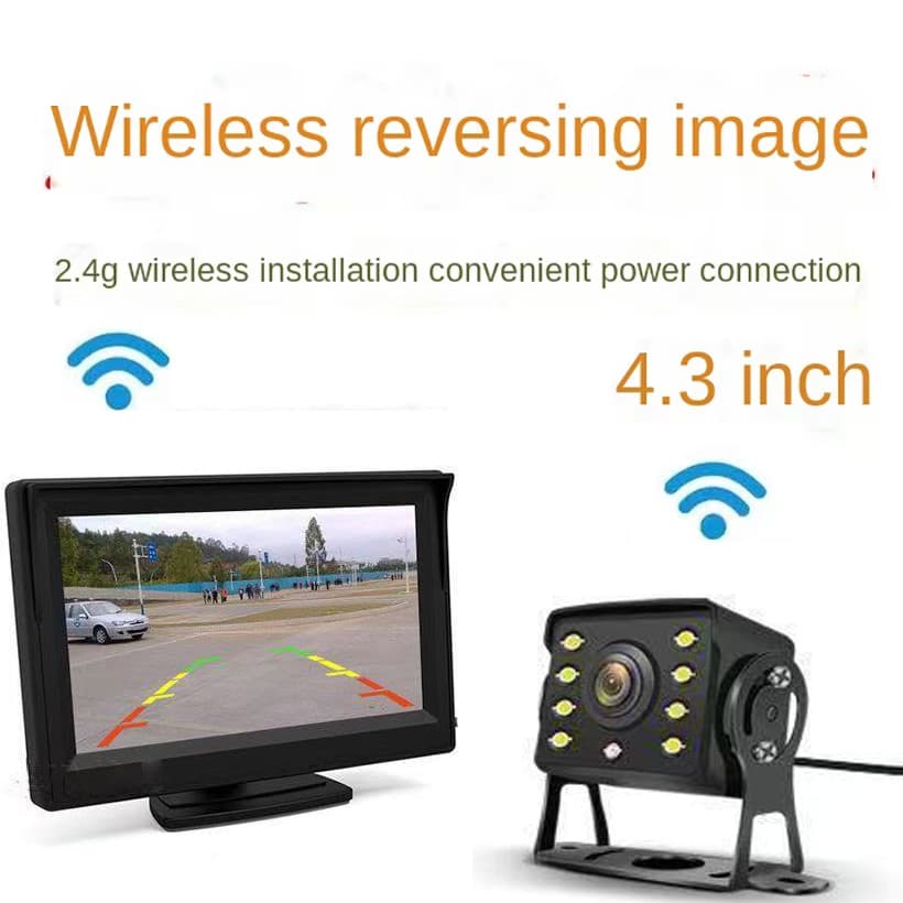 JISUIDA Câmera De Ré Sem Fio " HD TFT LCD Dobrável Caminhão Ônibus Assistente De Estacionamento monitor S DC 12V/24V De