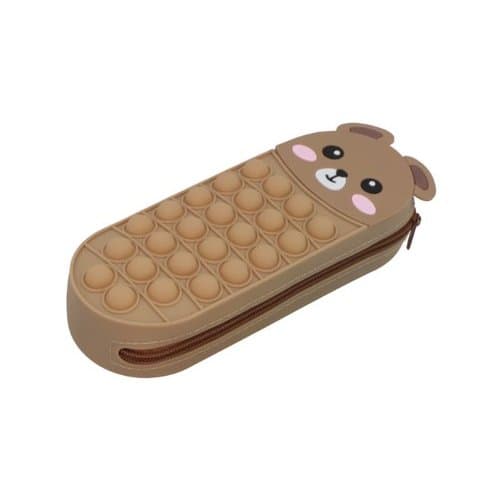 Estojo Infantil Escolar Divertido Estampa Animais Sortidos Material Resistente Organizador Crianca