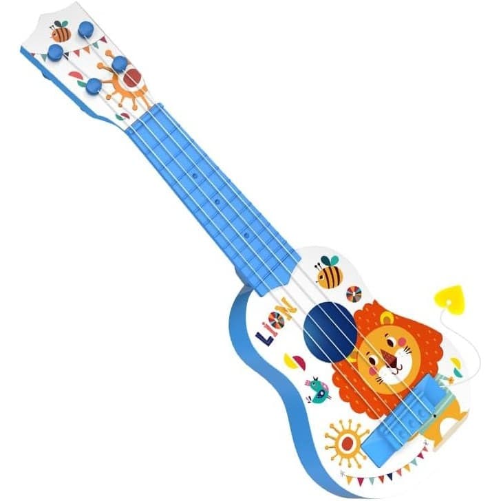 Guitarra De Brinquedo Infantil Para Crianças De 3 A 5 Anos , Mini Ukulele De 17 Polegadas , Musical Iniciantes , Brinque
