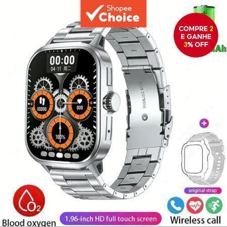 Para o Q11 Smart Watch - Faixa Esportiva Integrada 3 em 1 da Primavera de 2026 com Monitor de Toque HD de 1,83