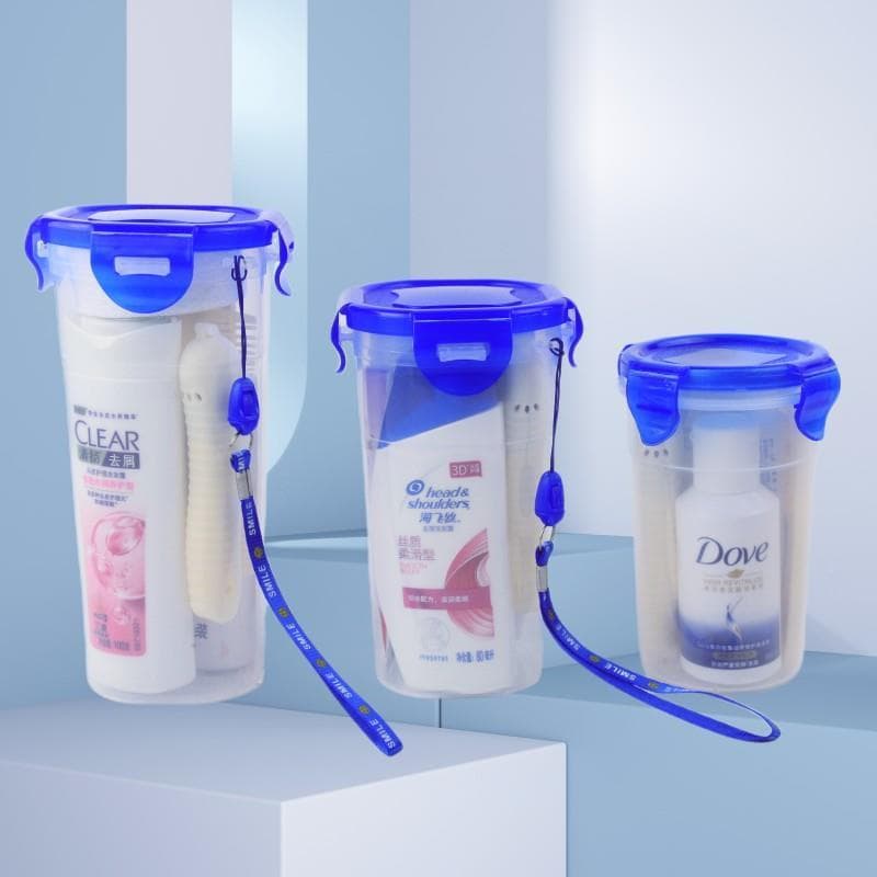 Conjunto de copo de lavagem viagem de negócios portátil pequena garrafa Shampoo banho das mulheres dos homens viagem com