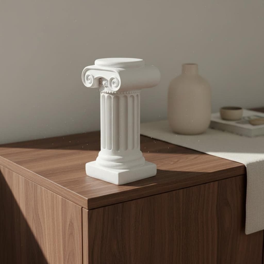 Estatueta De Anjo De Mesa Com Acabamento Branco , Resina De Longa Duração Para Exibição De Prateleira