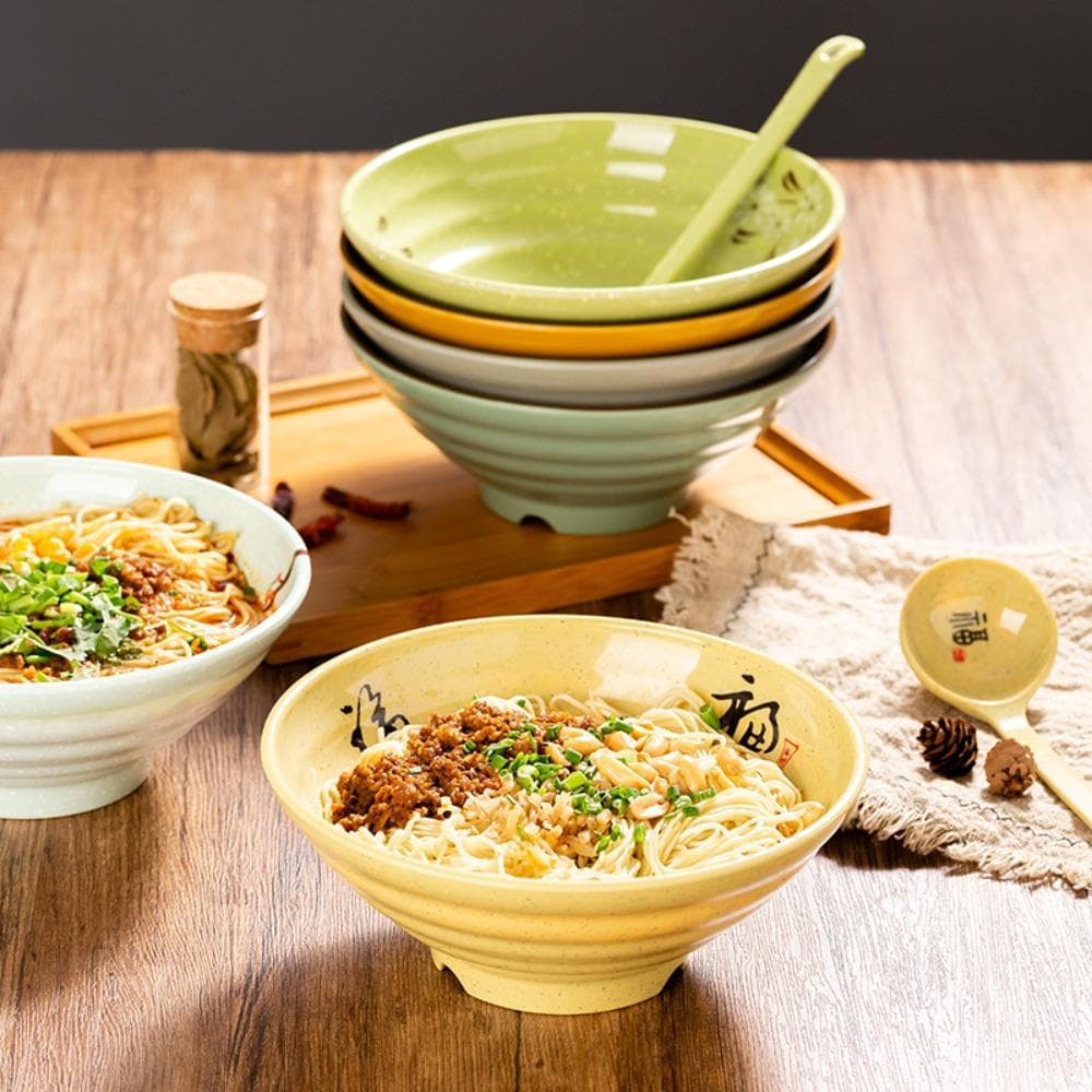 Tigela De Macarrão SUNDANCE , Ramen De Melamina Anti-Queda De Grande Capacidade Sopa Estilo Japonês