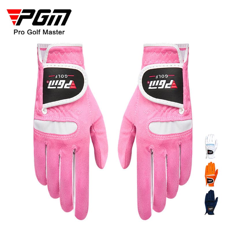 Luvas de golfe PGM, luvas femininas, luvas de tecido de microfibra, macias e respiráveis, fornecimento direto para ambas