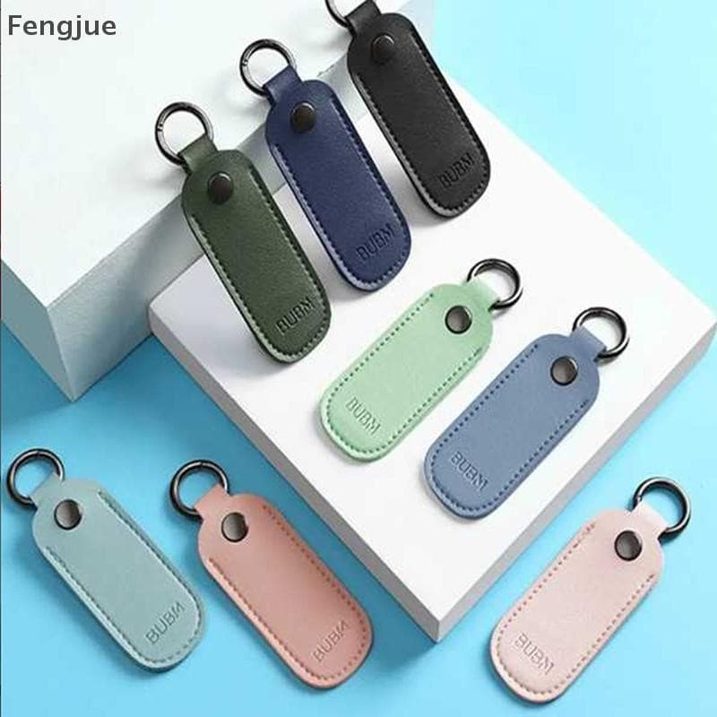 Fengjue Couro U Disco Bolsa Chaveiro Titular USB Flash Drive Saco De Armazenamento Pendrive Capa Protetora Memória Vara