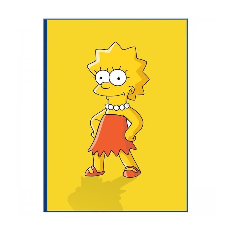 Caderno Lisa Simpsons Brochura Brochurão Grande