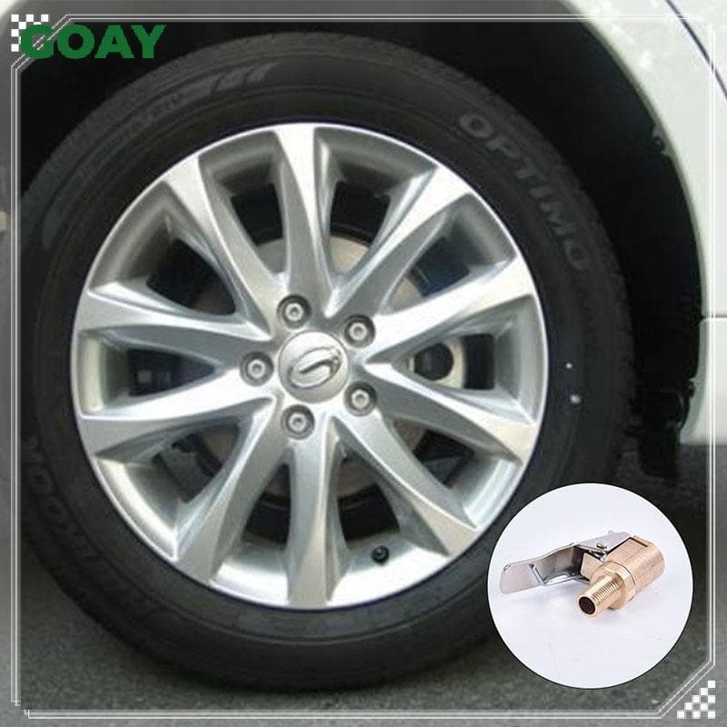 Carro De Madeira 8mm Pneu Roda Ar Chu Inflator Bomba Válvula Clipe Braçadeira Conector Adaptar fameing