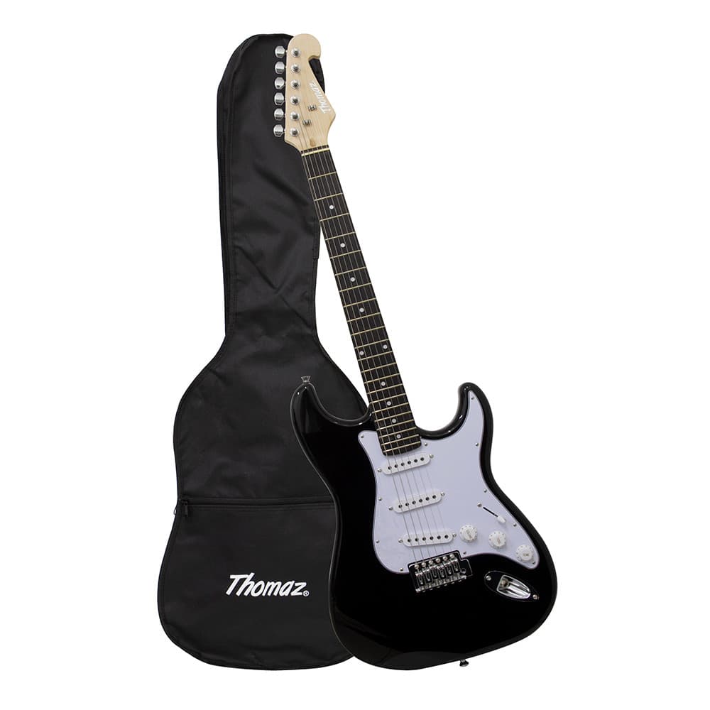 Kit Guitarra Elétrica TEG 300 Preto com Capa Thomaz