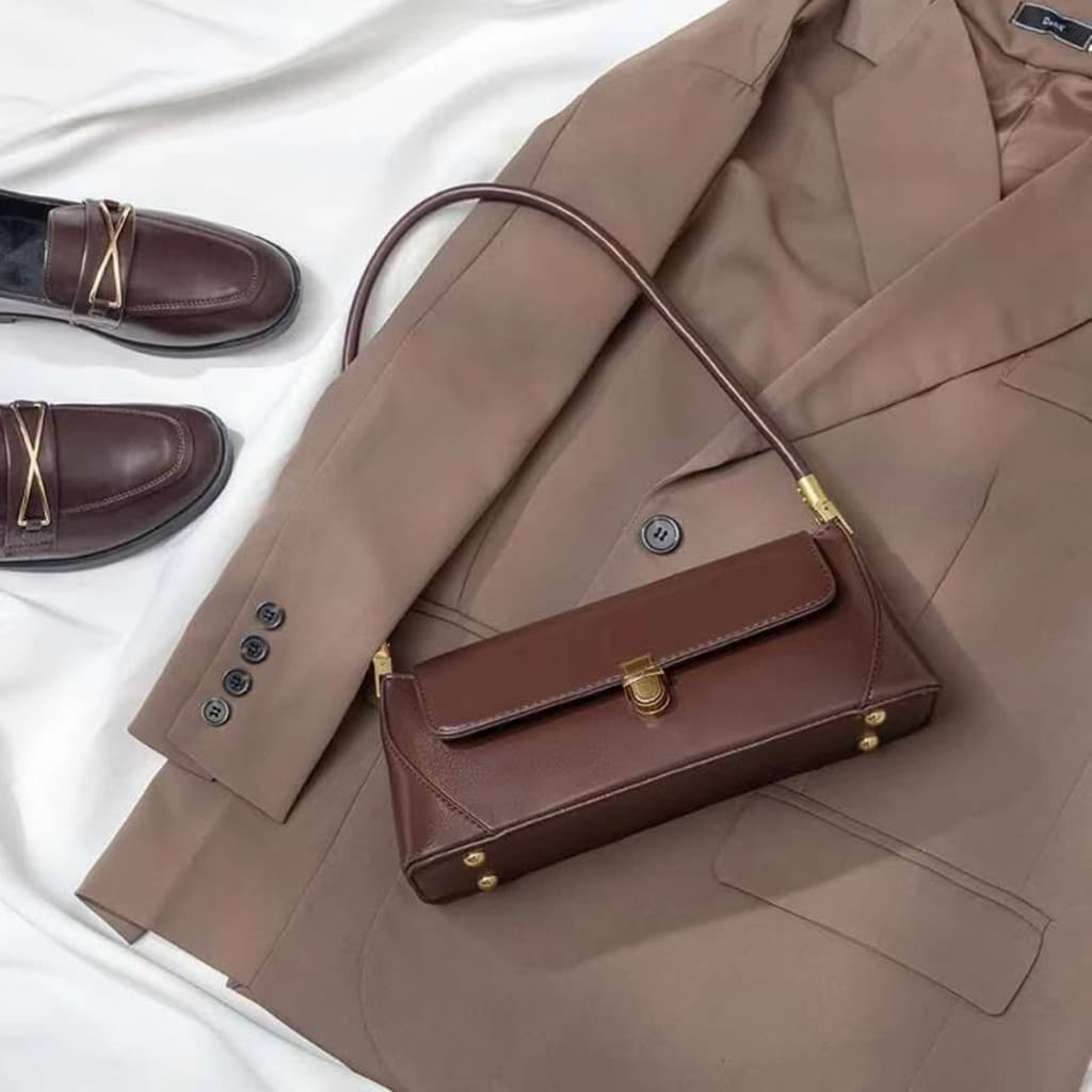Nicho Design Premium Baguette saco 2025 primavera novo estilo na moda All-Match axilas saco Retro bolsa de ombro feminin