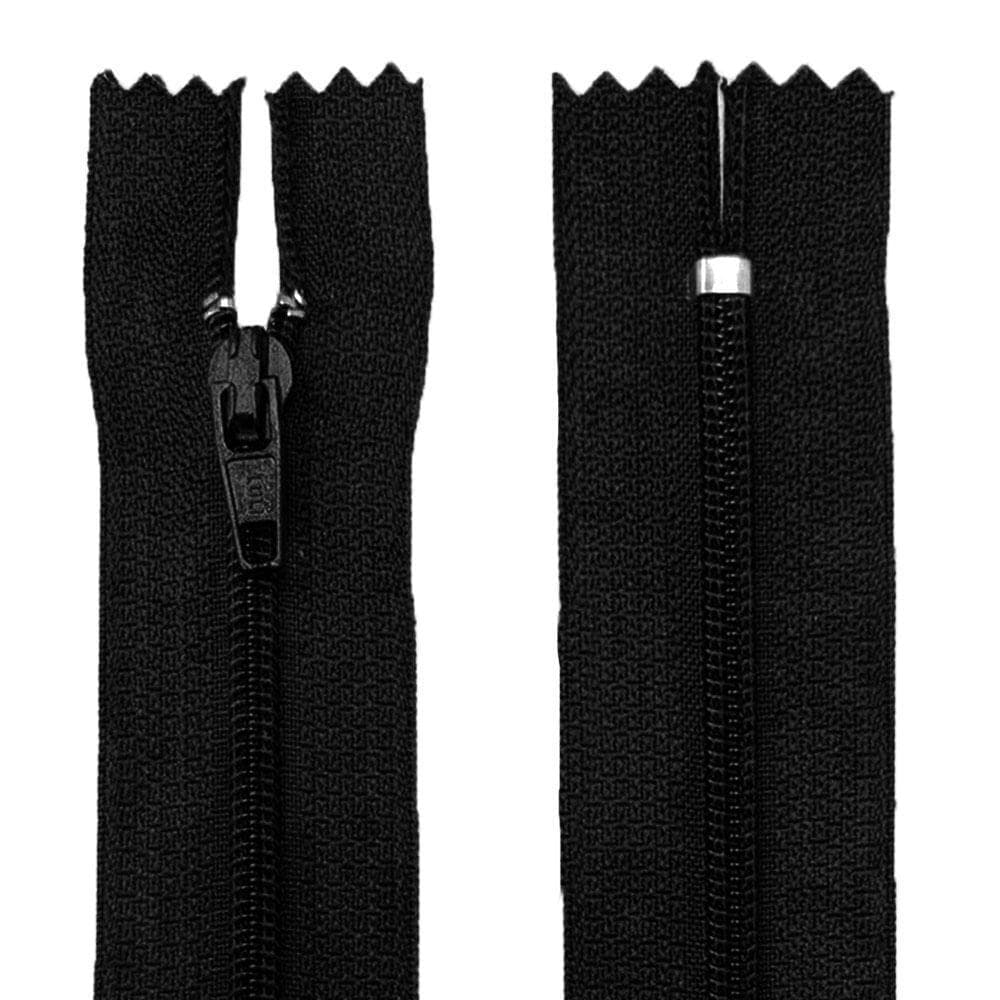 Ziper Fixo Fino com Nylon n°3 Luli com 25cm Pacote com 10un