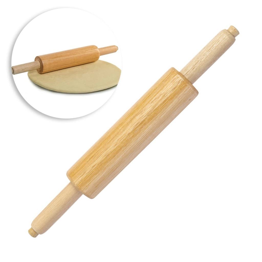Rolo De Massa Clássico Madeira Ideal P/ Todos Tipos De Massa