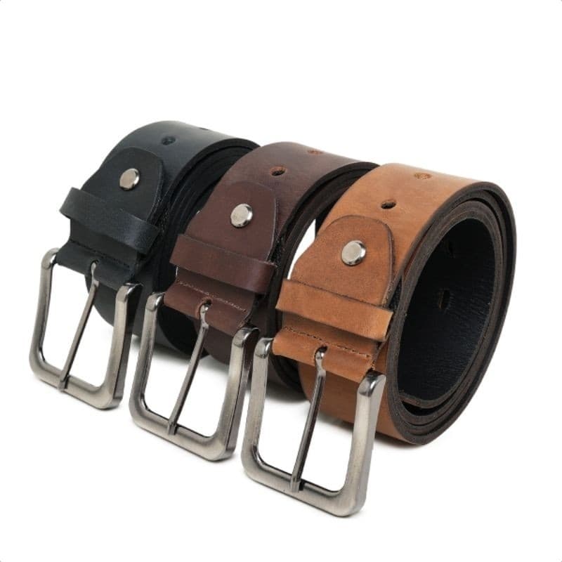 Cinto Masculino Em Couro Legítimo Ajustável e Elegante.(CINTO FOSSIL FIVELA PRATA)