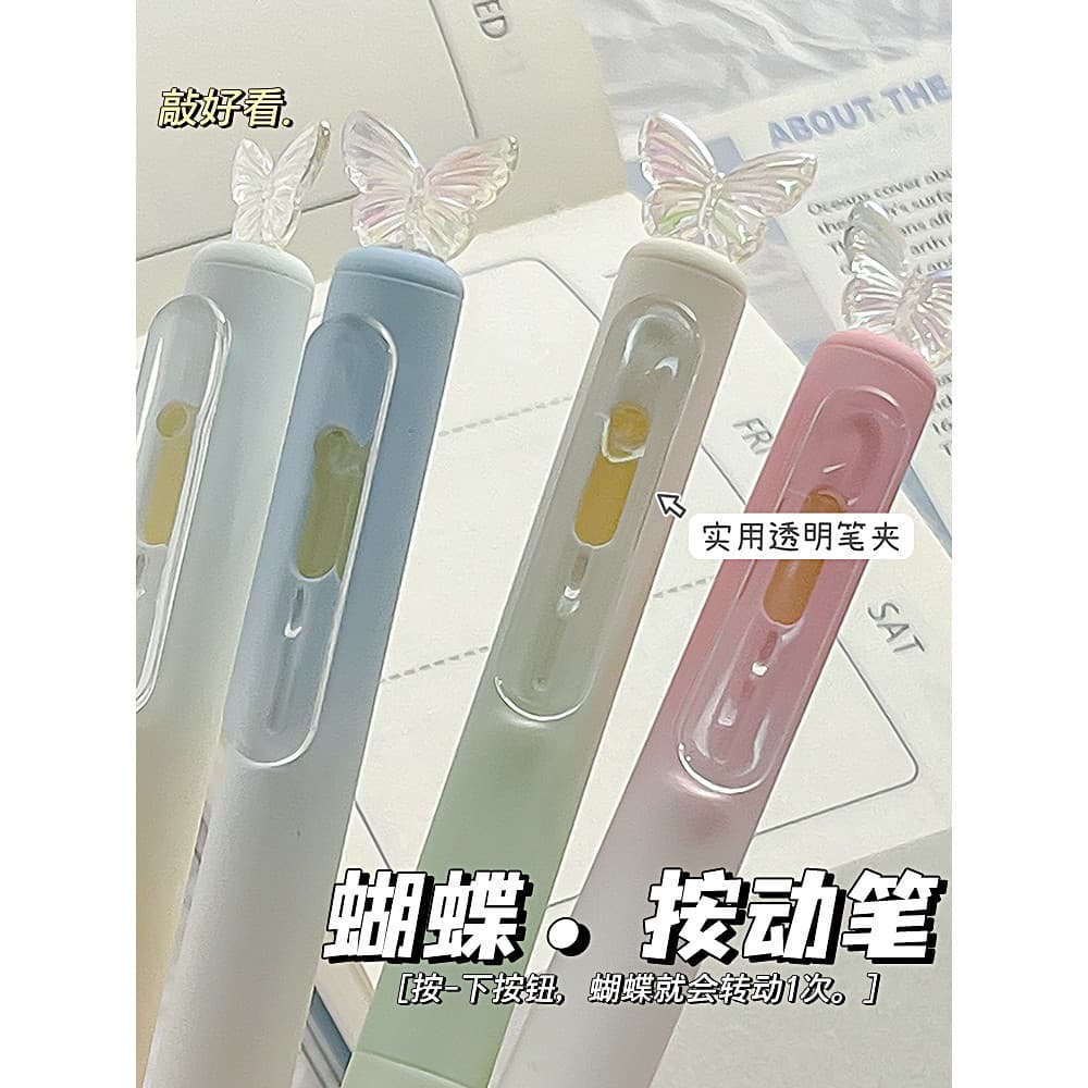 highlighter pen highlighter pen set highlighter pen set stabilo Caneta de Gel borboleta de alto valor estilo ins pincel