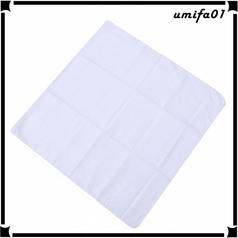 [Umifa] Lenço Branco De 12 Peças DIY Amigável Simples Pano Têxtil Criativo De Cetim Versátil Para Artesãos , Bebês , Eve