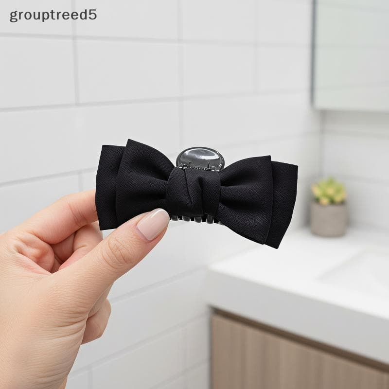 grouptreed5 Arco Pequeno Garra De Cabelo Clipe Durável Leve Lado Bang Para Mulheres Meninas Festa Festival Penteado BR