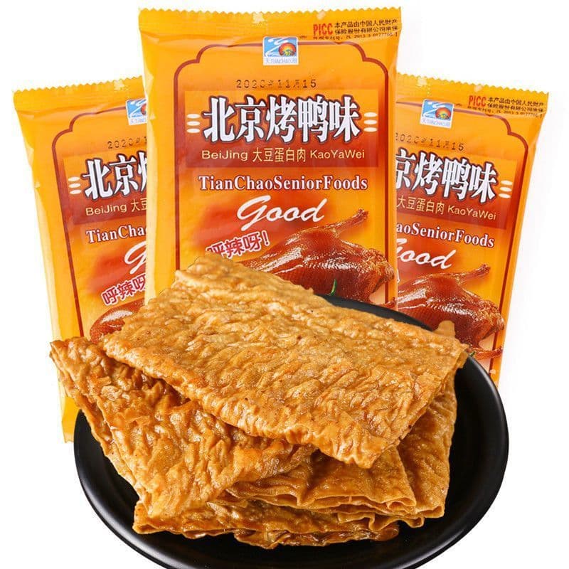 Estoque pronto Tiras picantes de pato assado de Pequim após 8090 Lanches nostálgicos infantis Doces e picantes Produtos