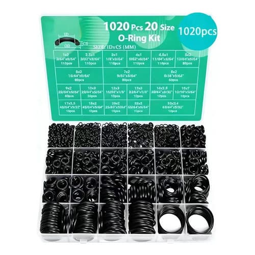 Kit Reparo Oring Anéis De Vedação 1020 Unidades 20 Tamanho