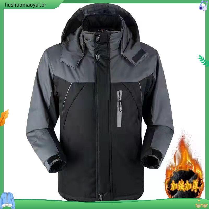 W jaqueta de inverno jaqueta de algodão masculina forro de lã engrossado jaqueta de algodão jaqueta de algodão Workwear