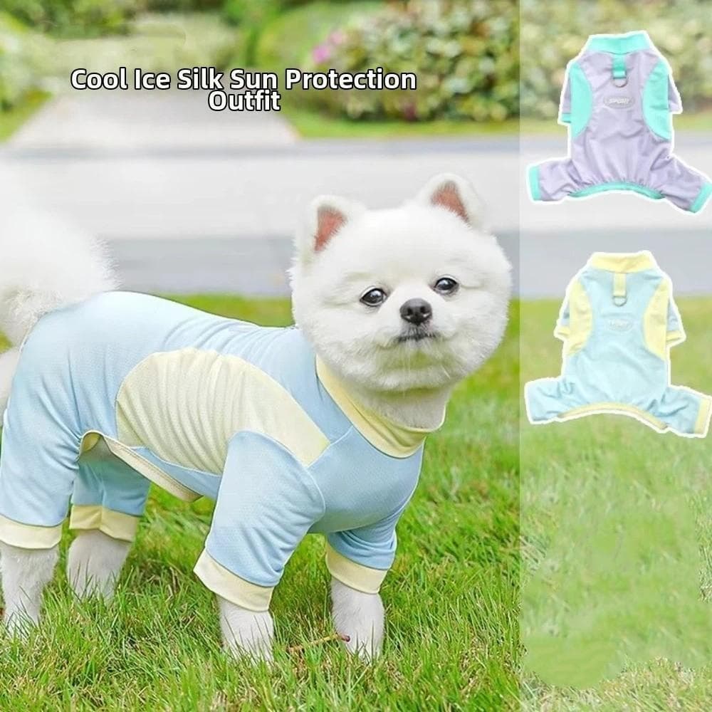 Roupas De Resfriamento Para Cães , Macacão Respirável E Aconchegante Malha De Manga Comprida , Finas De Quatro Patas