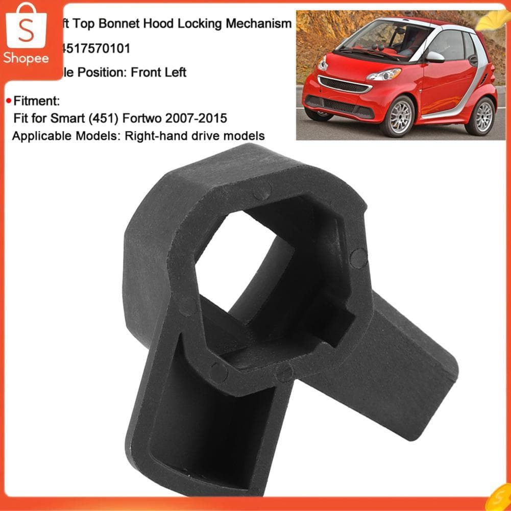 Hap Mecanismo de travamento do capô superior dianteiro esquerdo para Smart Fortwo 451 2007 a 2015 OEM Parte A4517570101