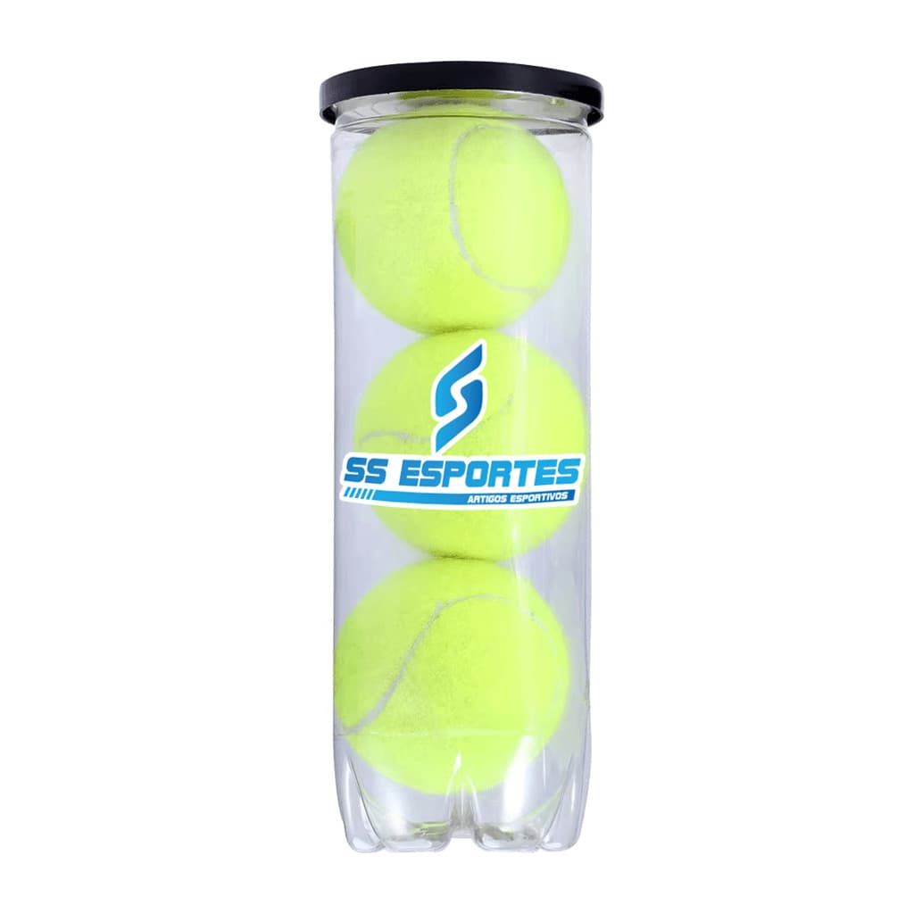 Bola de Tênis - Tubo com 3 Unidades - SS ESPORTES