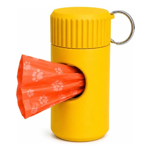 Porta Saquinho Higienico Para Pet Amarelo