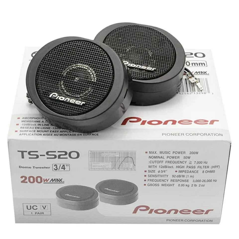 Pioneer TS-S20 Tweeter Áudio para Carro Vocal Doce