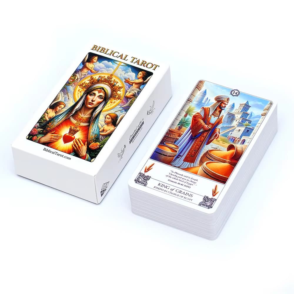 Cartas de Tarot Bíblicas, Cartas de Oráculo, Jogos de Tabuleiro, Ilustração, Adivinhação, Sabedoria, Brinquedo de Mesa p