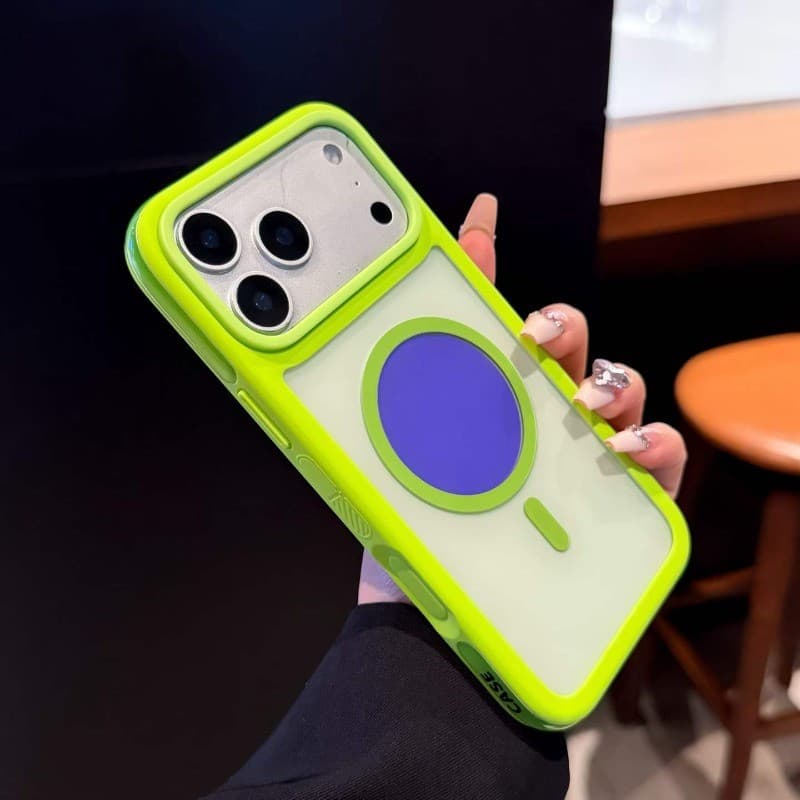 Dopamina Colorido Magnetismo À Prova De Choque Caso De Telefone Adequado Para IPhone 17 16 Pro Max Luxo Capa Traseira