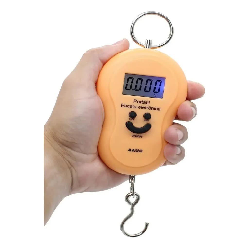 Balança Digital Portátil 50kg Com Função Tara E Visor Lcd