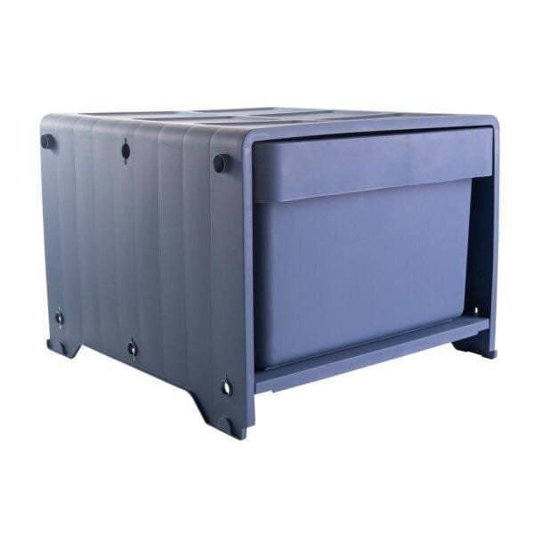 Gaveteiro Plástico 1 Gaveta Kz Container Azul/Jacaranda Lazuli