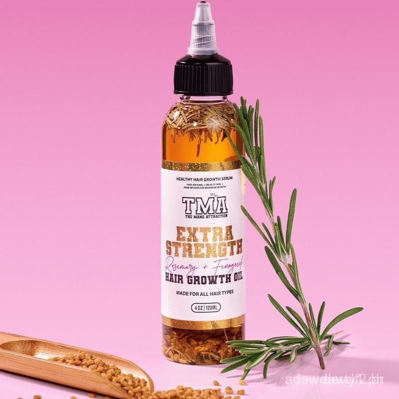 Óleo para Crescimento Capilar ExtraStrength&Fugreek 4oz - Óleo para Crescimento Capilar com Ervas TheManeAttraction - Fe