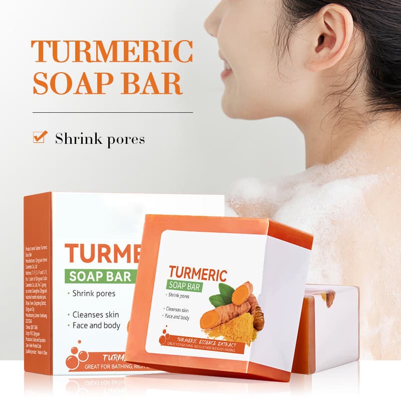 Sabonete de cúrcuma, sabonete de gengibre, de óleo essencial, sabonete artesanal, facial e para banho,