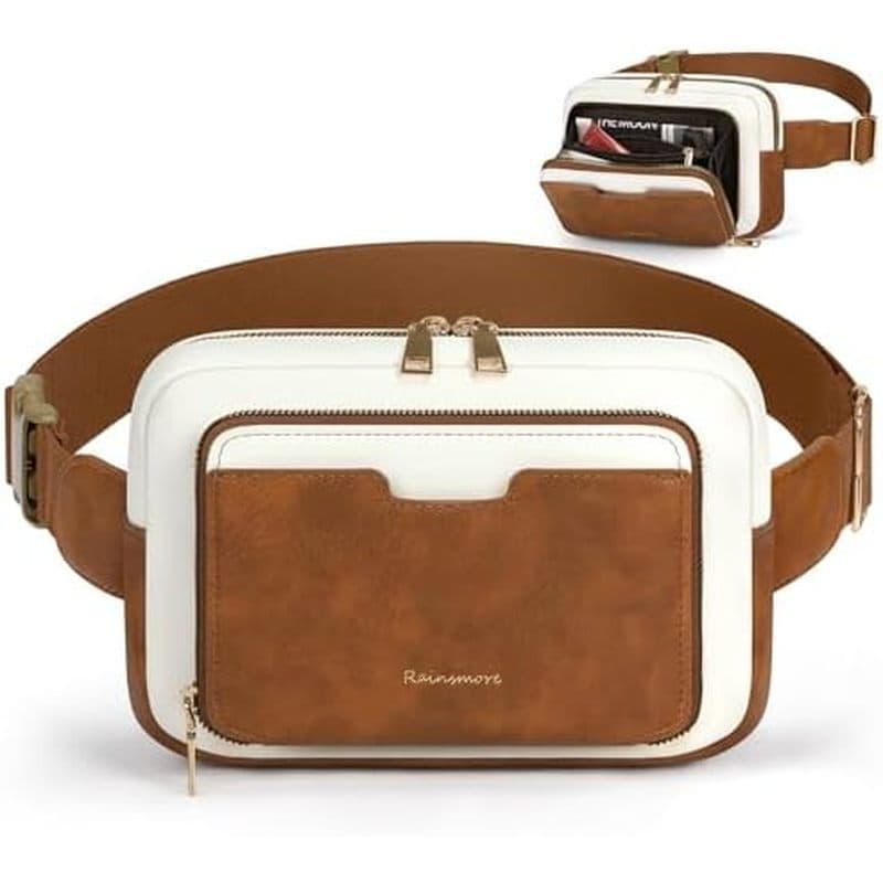 Pochetes RAINSMORE Para Mulheres , Bolsa De Cinto De Couro À Prova D'água Em Todos Os Lugares Cintura Crossbody Com Alça