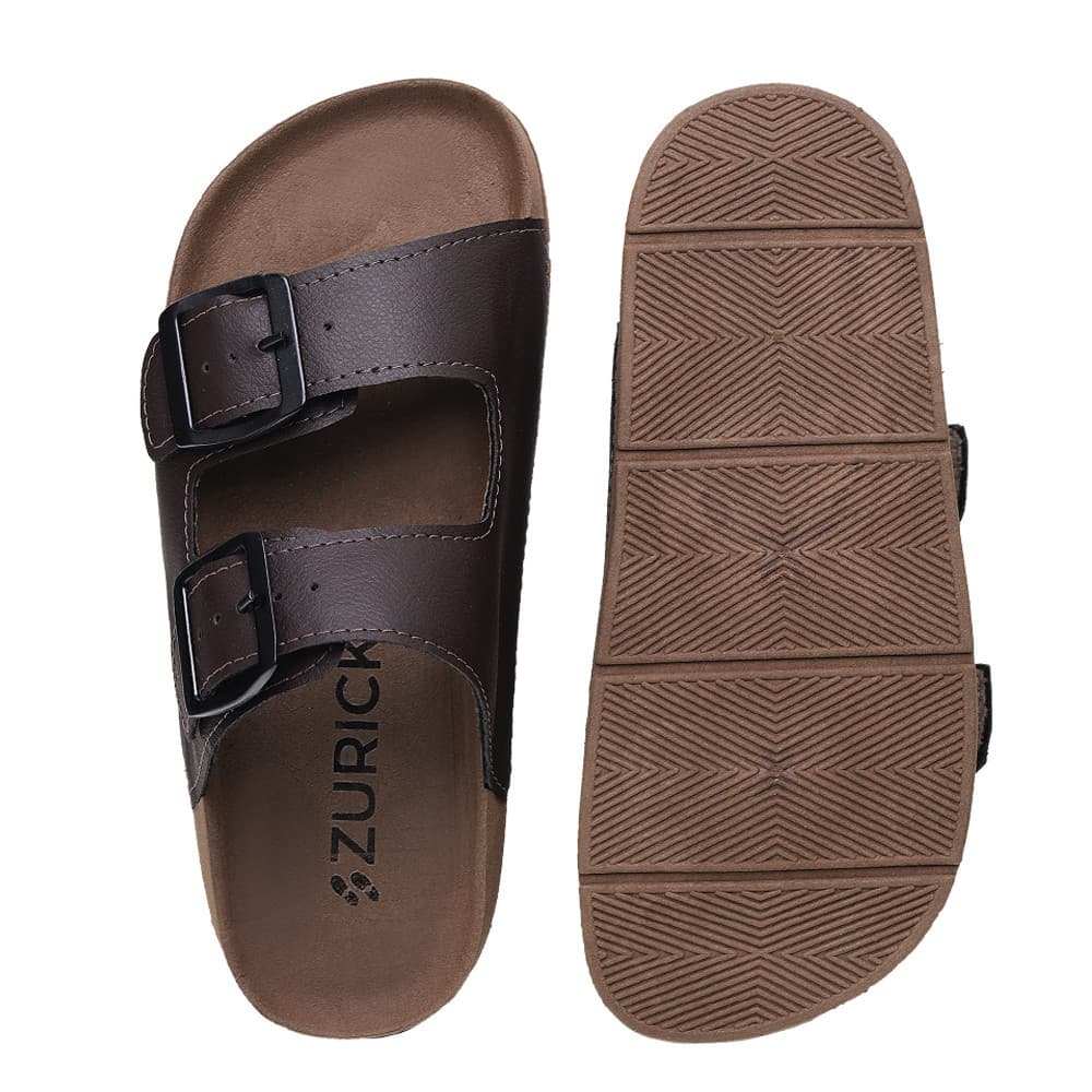 Sandália Confortável Masculino Birken Papete em Couro Ecológico