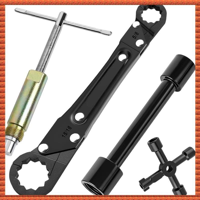 (Zvc) Kit De Chave De Encanamento 4 Em 1 , Ferramenta De Montagem De Compressão De Parada De Ângulo , Conjunto Extratora