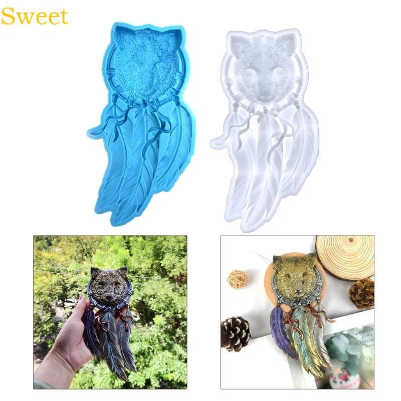 Parede Moldes Silicone Raposas Sonho Apanhador Resina Para Casa Artesanato Windbell