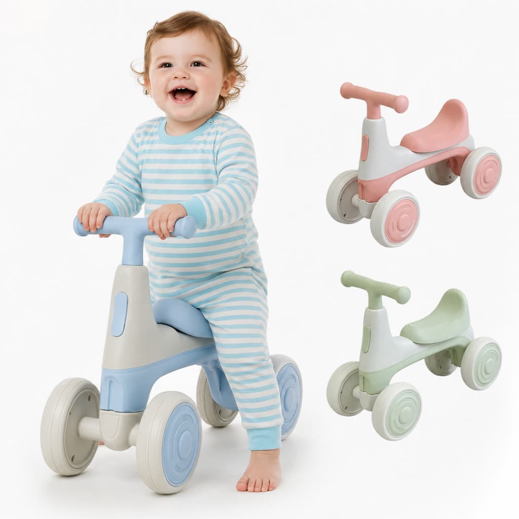 Bicicleta De Equilíbrio Bike Infantil Até 20Kg c/ som e luz interativa sem pedal
