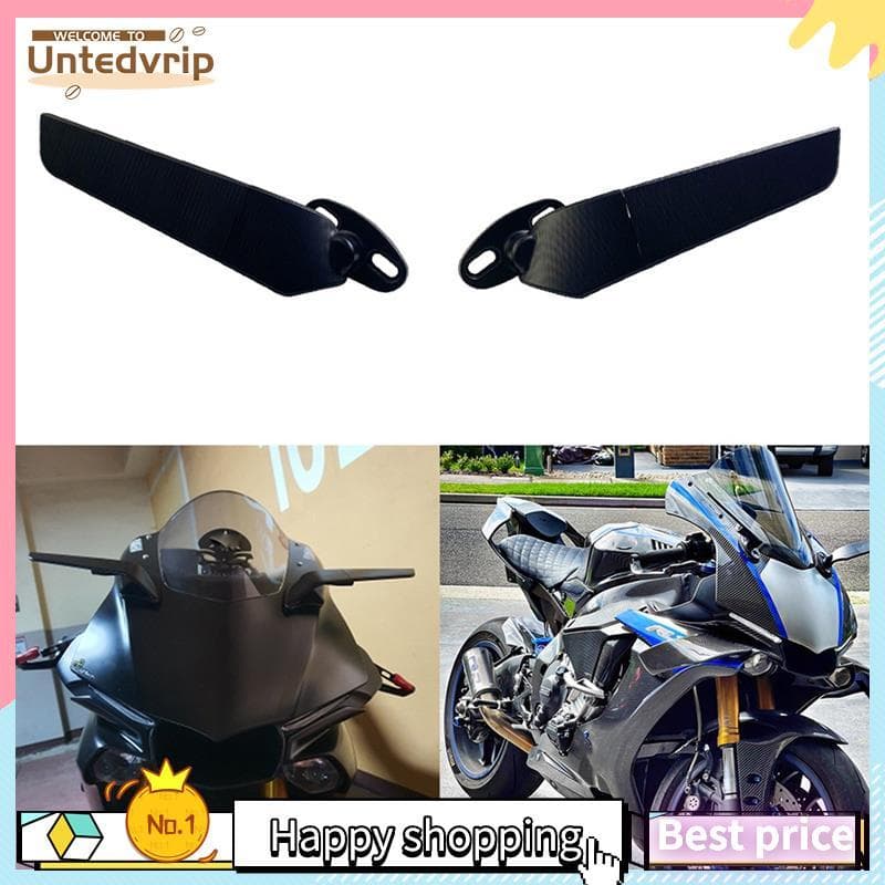 Espelhos Da Motocicleta Modificado Asa De Vento Ajustável Rotativo Espelho Retrovisor Para R15 R25 R3 R1 R1S R6 R6S V2 V