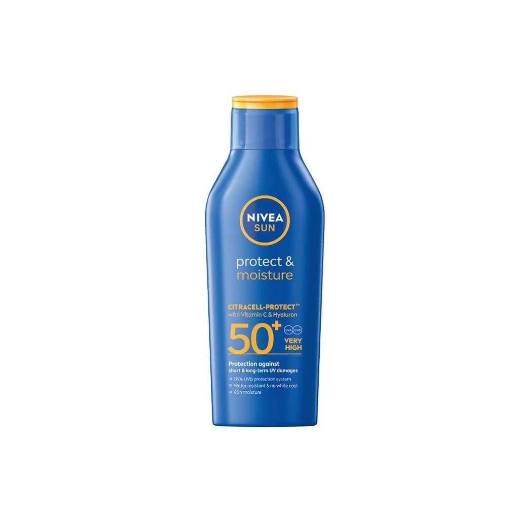Loção Solar SunMoistureLotion Fórmula Melhorada 200ml (6.76fl oz) – Protetor Solar Diário Leve para Rosto e Corpo, Rápid